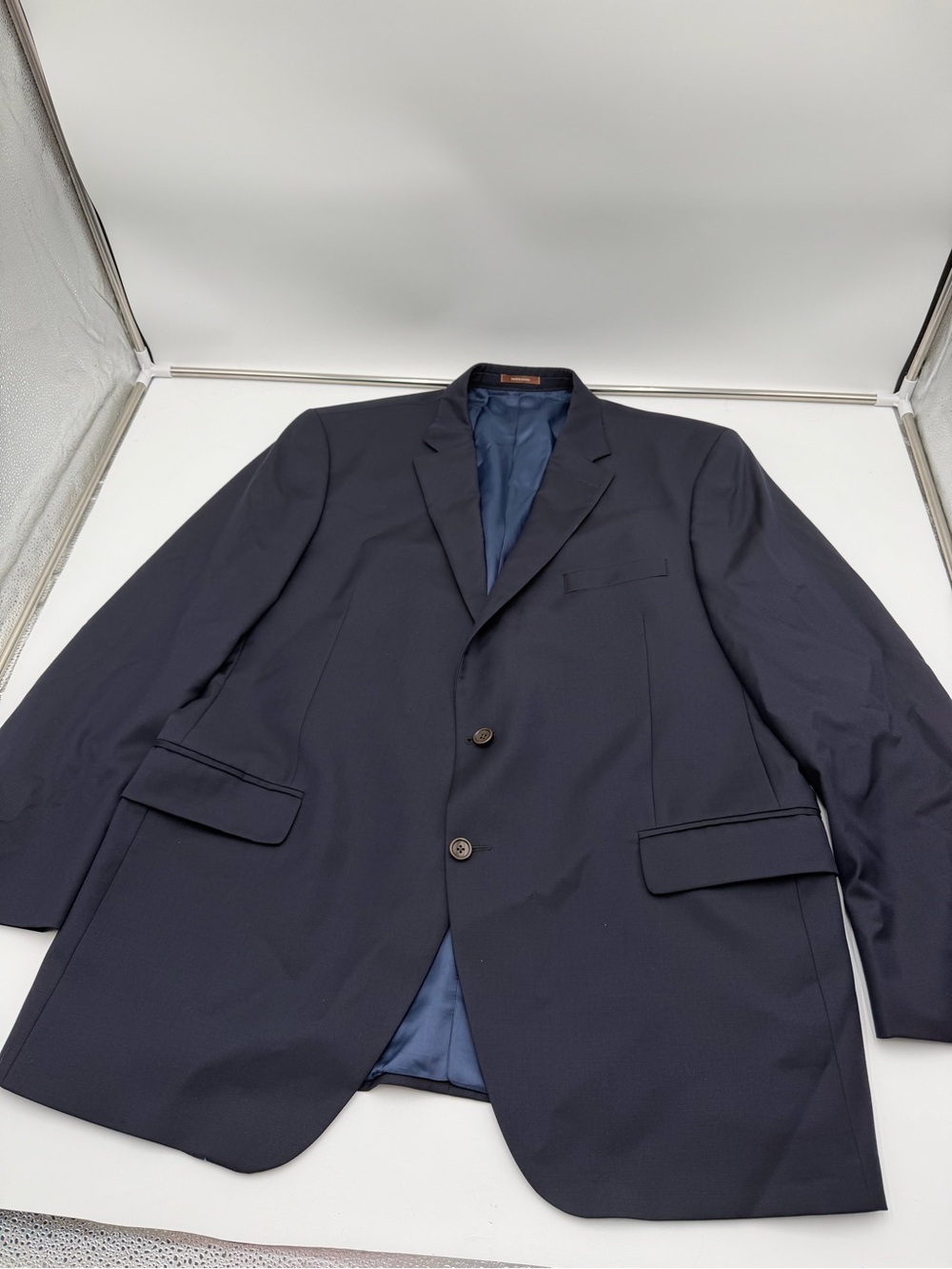 PETER MILLAR Blazer Sport Suit Jacket Men 48T Blue 100% Wool 2 Button Union Made